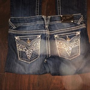 Vigoss Dark Wash Embellished Jeans